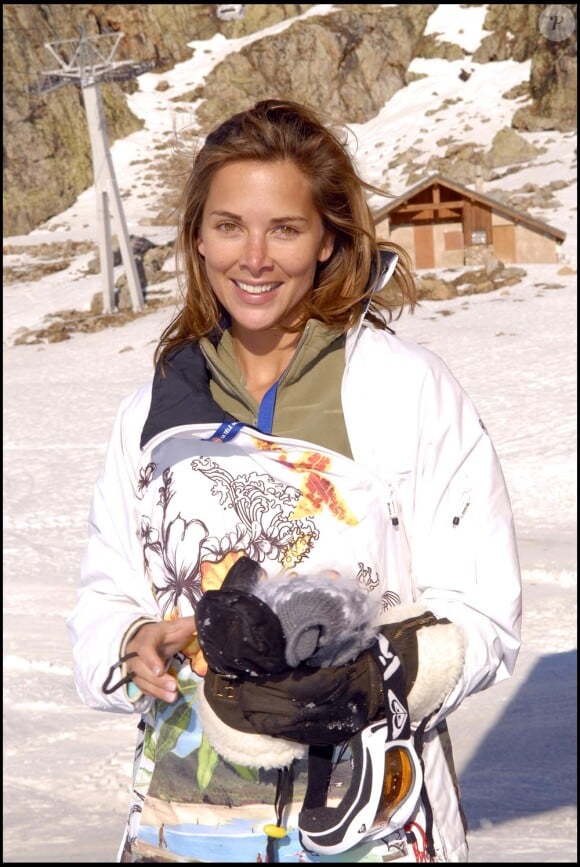 Melissa Theuriau en janvier 2007 au festival du film de l'Alpe d'Huez pendant lequel elle rencontrera Jamel : Coup de foudre !