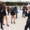 Ciara arrive au défilé Valentino lors de la Fashion Week parisienne le 4 octobre 2011