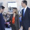 Felipe et Letizia d'Espagne arrivent au palais de San Ildefonso près de Madrid le 10 octobre 2011
