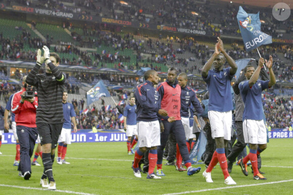 L'équipe de France lors du match nul face à la Bosnie le 11 octobre 2011 au Stade de France à Saint-Denis