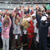 Les enfants invités le 12 octobre 2011 au Stade de France dans le cadre de la journée Le Sport pour Tous organisé par la Fonsation K d'urgence