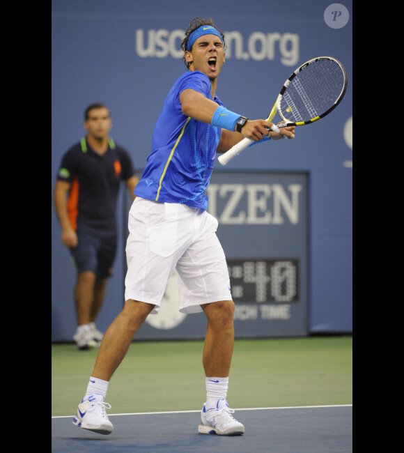 Rafael Nadal le 12 septembre 2011 à New York lors de la finale de l'US Open