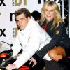 Fonsi Nieto, le 23 octobre 2003 avec Heidi Klum à Madrid