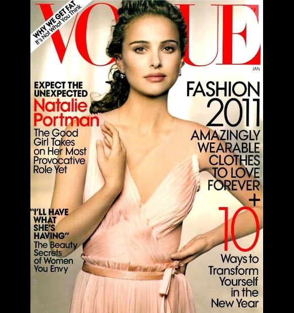 Janvier 2011 : l'actrice Natalie Portman réitère l'exploit avec une énième Une du magazine Vogue.