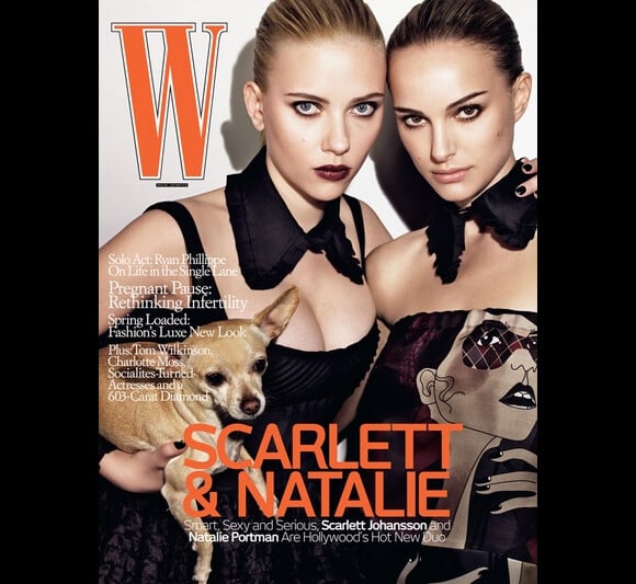 Natalie Portman et Scarlett Johansson, élégantes sexy et sérieuses pour W. Février 2008.