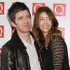 Noel Gallagher et son épouse Sarah lors des Q Awards à Londres le 24 octobre 2011