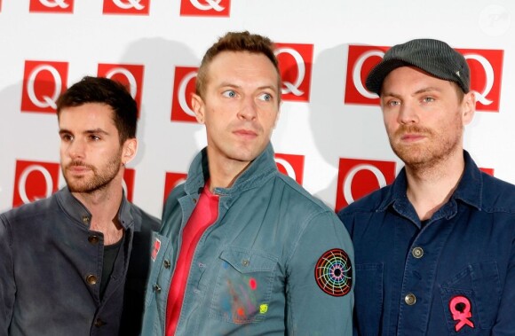 Coldplay lors des Q Awards à Londres le 24 octobre 2011