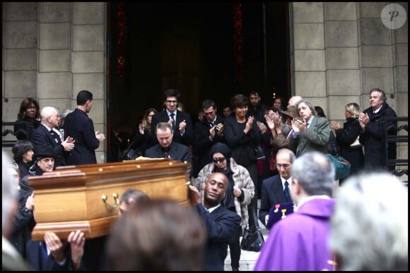 Obsèques de Roland Hubert, à Paris, le 18 octobre 2011.