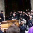 Virginie De Clausade aux obsèques de Roland Hubert, à Paris, le 18 octobre 2011.