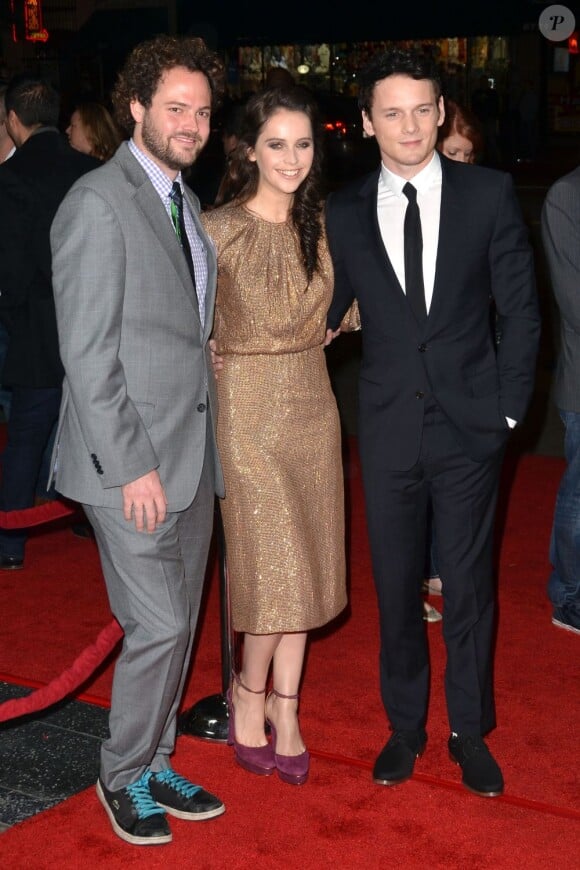 Drake Doremus, Felicity Jones et Anton Yelchin à l'avant-première de Like Crazy à Los Angeles le 25 octobre 2011