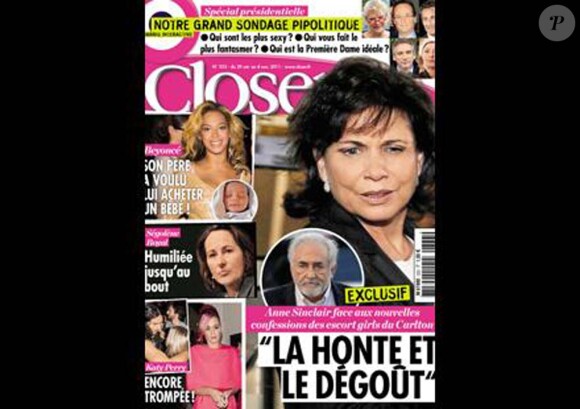 La couverture du magazine Closer en kiosques le 29 octobre 2011.