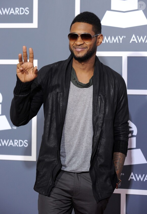 Usher sur le tapis rouge des 53e Grammy Awards. Los Angeles, le 13 février 2011.