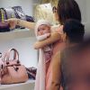 Victoria Beckham ne quitte plus sa petite Harper même lorsqu'elle fait du shopping à New York en septembre 2011