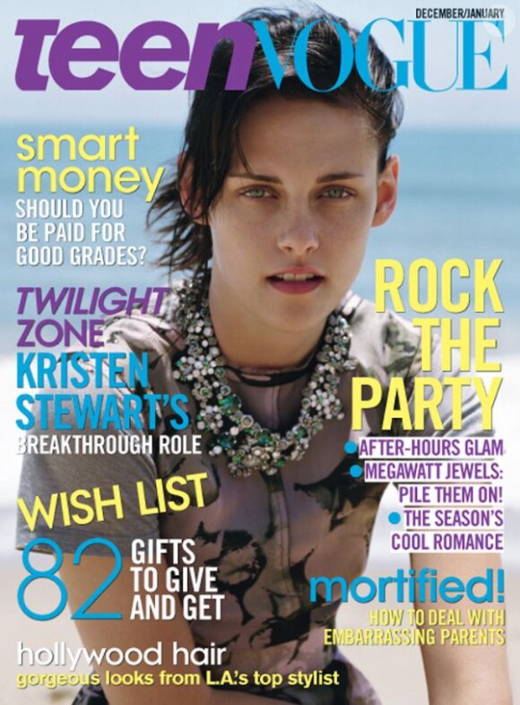 Décembre 2008 : Kristen Stewart fait la couverture de Teen Vogue.