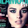 Sublime dans une robe Gucci, Kristen Stewart fait la couverture du Glamour russe de novembre 2011.