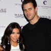 Kim Kardashian et Kris Humphries lors de l'anniversaire de Kim au Marquee à Las Vegas en octobre 2011