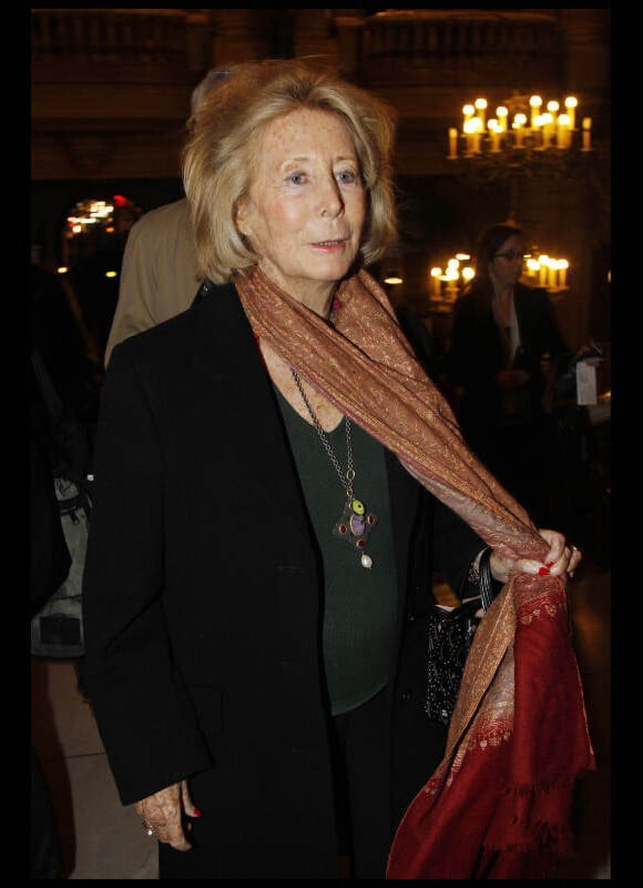 La comtesse Brandolini d'Adda lors de la représentation du ballet La Source à l'Opéra Garnier le 3 novembre 2011
