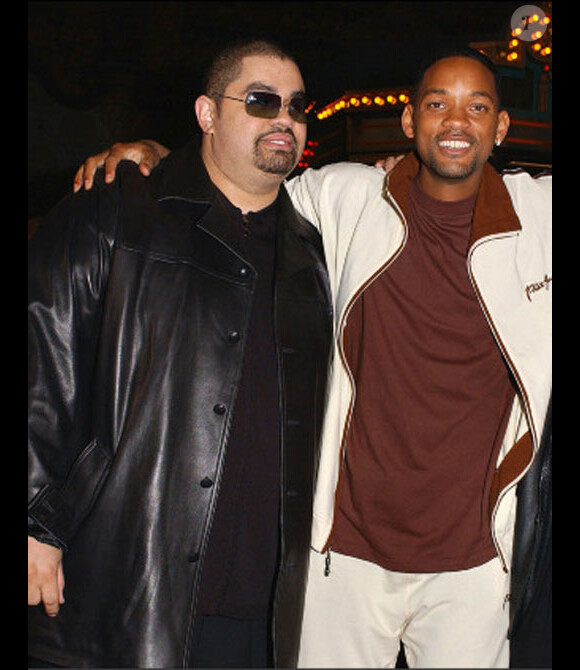 Heavy D en compagnie de Will Smith en avril 2002 à Los Angeles