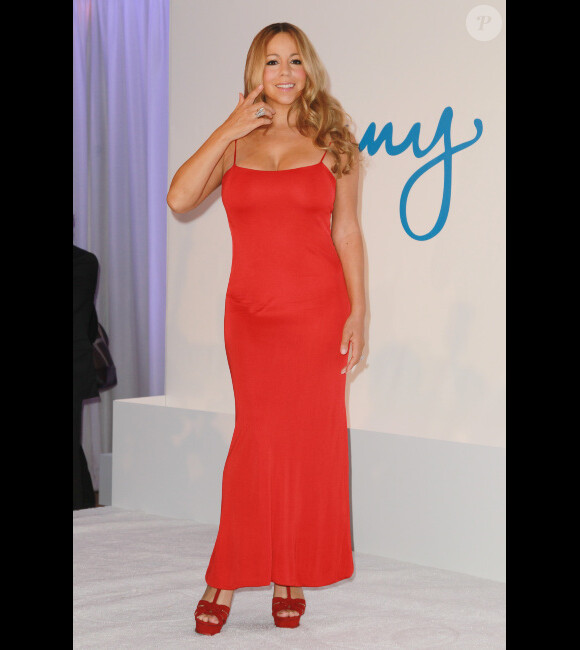 Mariah Carey est la nouvelle égérie Jenny Craig, le 9 novembre 2011 à New York