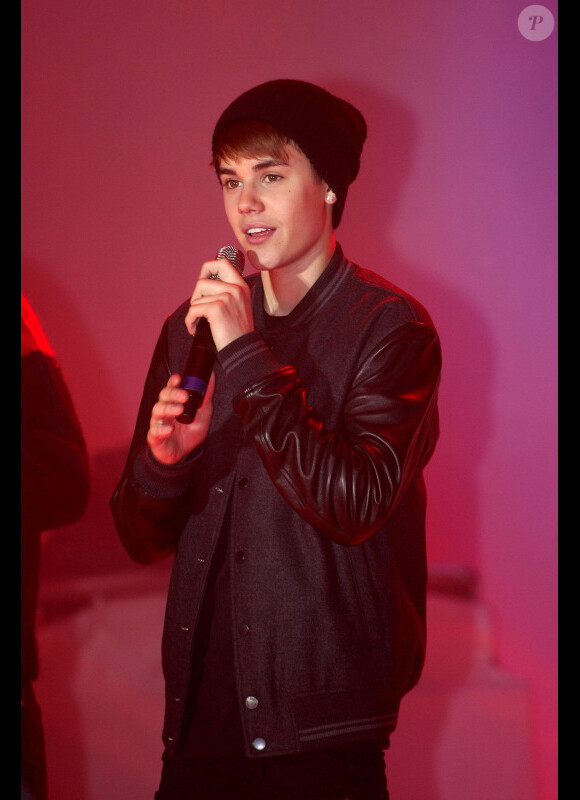 Justin Bieber à Londres, en novembre 2011.