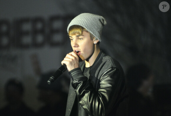 Justin Bieber à Londres, en novembre 2011.