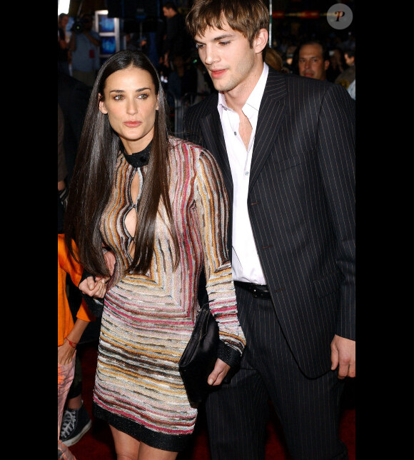 Demi Moore et Ashton Kutcher en juin 2003 à Los Angeles