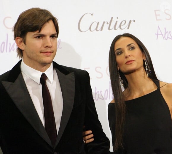 Demi Moore et Ashton Kutcher en octobre 2010 à Moscou