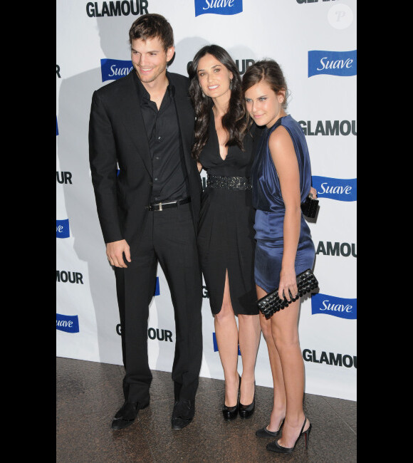 Demi Moore, Ashton Kutcher et Tallulah Belle en octobre 2008 à Los Angeles