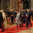 La famille Grimaldi lors de la messe donnée en Notre-Dame-Immaculée pour la fête nationale à Monaco. Il s'agit de la première pour Charlene en tant que princesse. Le 19 novembre 2011 