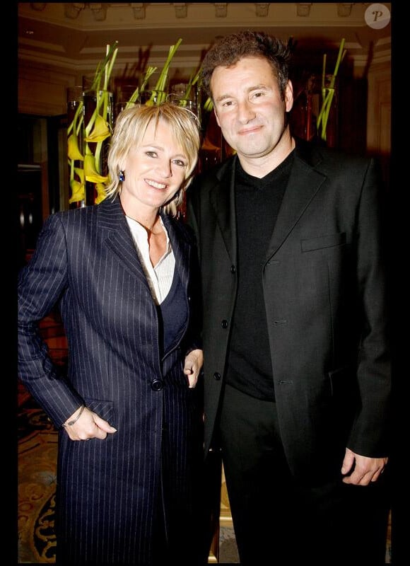 Pierre Sled et son épouse Sophie Davant en novembre 2007 au Georges V à Paris