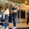 Ashley Tisdale participe à un cours de fitness, le lundi 21 novembre à Los Angeles.