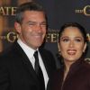 Salma Hayek et Antonio Banderas lors de la première du film Le Chat Potté à Berlin le 22 novembre 2011