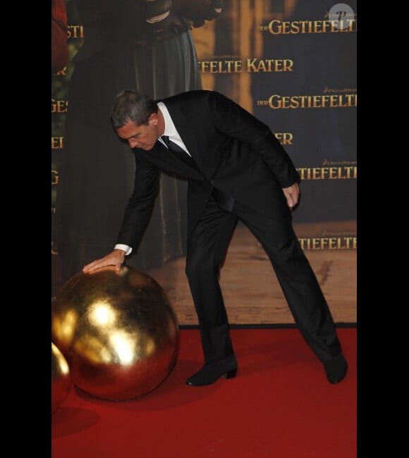 Antonio Banderas lors de la première du film Le Chat Potté à Berlin le 22 novembre 2011