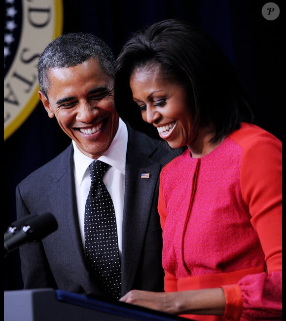 Barack et Michelle Obama à Washington en novembre 2011