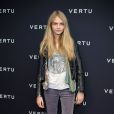 Cara Delevingne llors de la soirée Vertu à Londres 24 novembre 2011