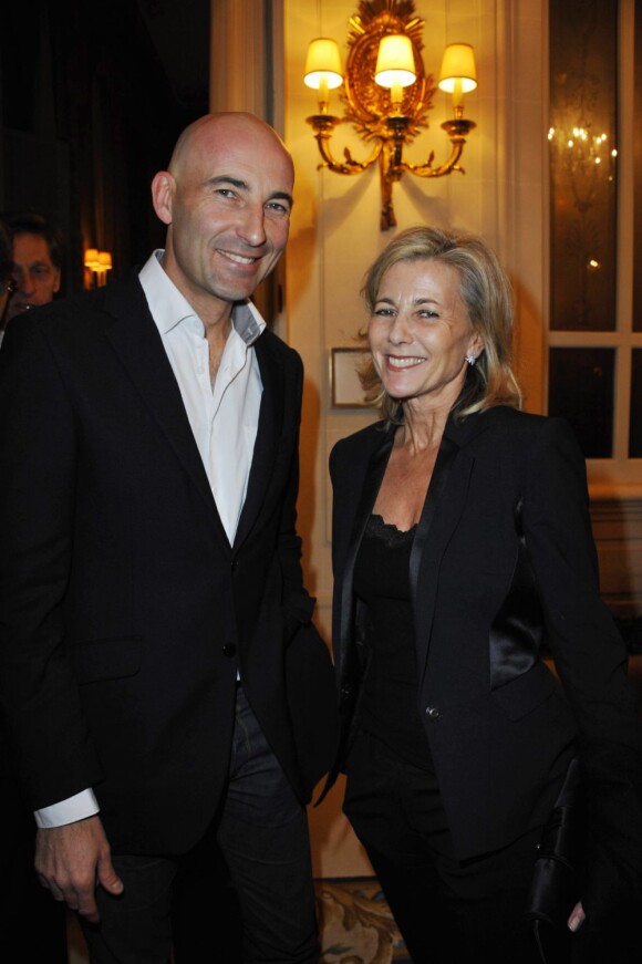 Nicolas Canteloup et Claire Chazal au dîner organisé au profit de l'association Action Innocence, le 24 novembre 2011.
