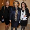 Bernadette Chirac, Michèle Cahen et Valérie Wertheimer au dîner organisé au profit de l'association Action Innocence, le 24 novembre 2011.