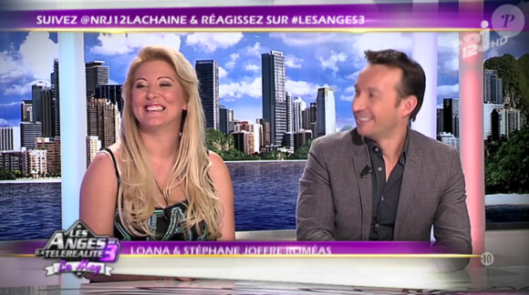 Loana et Stéphane Joffre-Roméas dans les Anges de la télé-réalité 3, vendredi 25 novembre 2011, sur NRJ 12