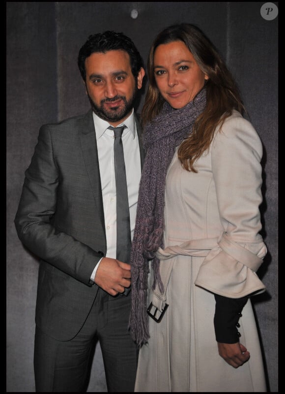 Cyril Hanouna et Sandrine Quétier lors des Trophées de la nuit au Lido à Paris le 28 novembre 2011
