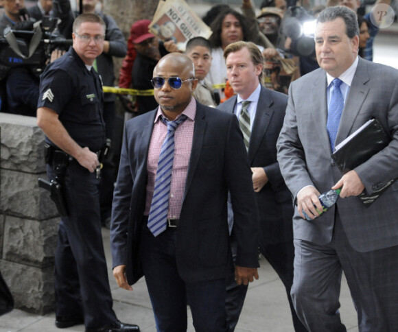 Randy Jackson arrive au tribunal pour connaître la sentence du Docteur Murray dans le procès de la mort de Michael Jackson, le 29 novembre 2011, à Los Angeles