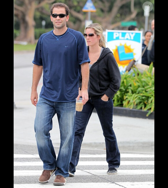 Pete Sampras et sa femme Bridgette Wilson le 29 novembre 2011 à Los Angeles