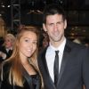 Novak Djokovic et Jelena Ristic à Londres le 16novembre 2011