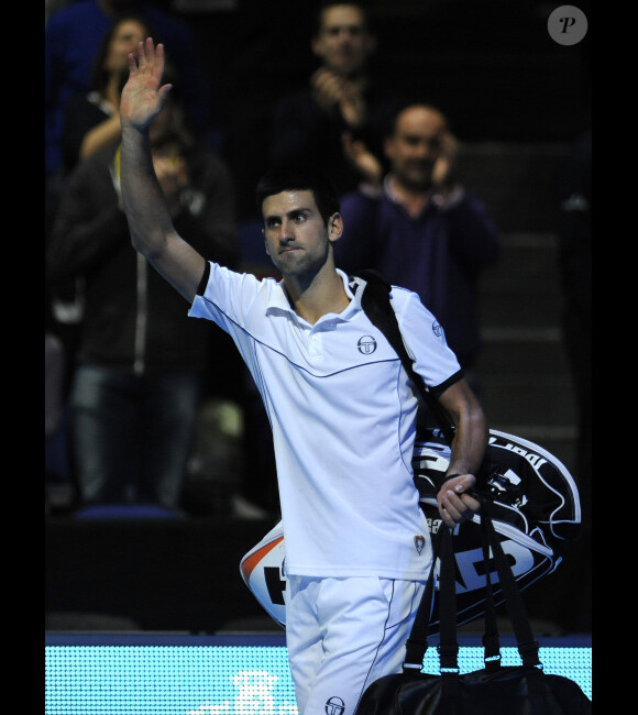 Novak Djokovic à Londres le 26 novembre 2011