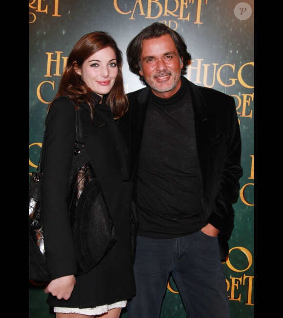 Christophe Barratier et Gwendoline lors de l'avant-première du film Hugo Cabret le 6 décembre 2011