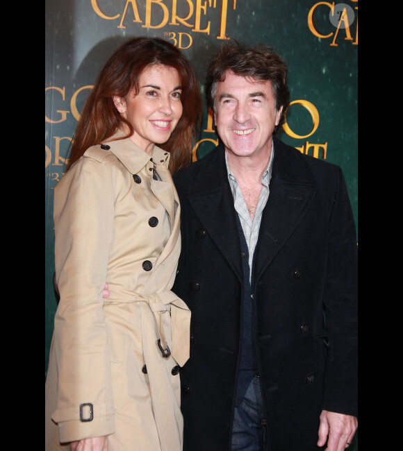 François Cluzet et sa femme Narjiss lors de l'avant-première du film Hugo Cabret le 6 décembre 2011