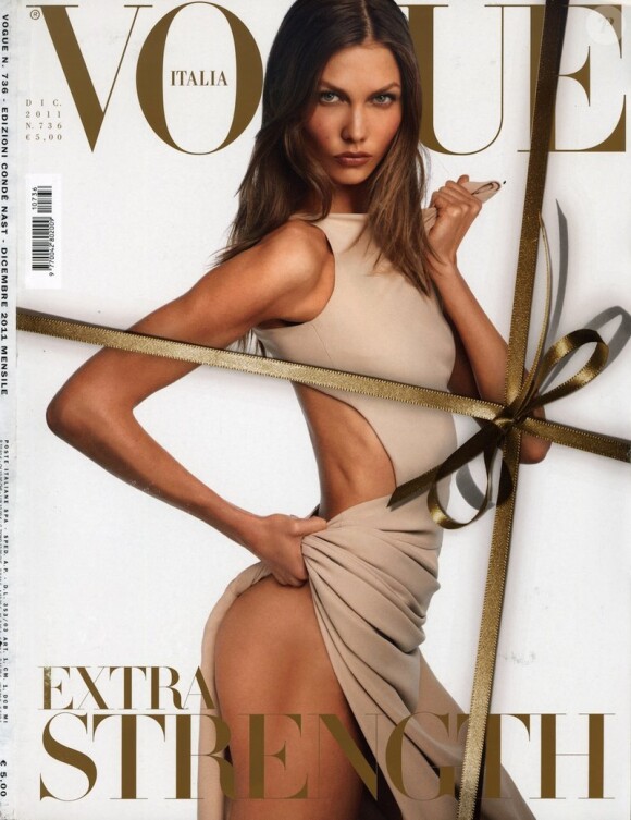 Karlie Kloss en couverture du Vogue italien de décembre 2011
