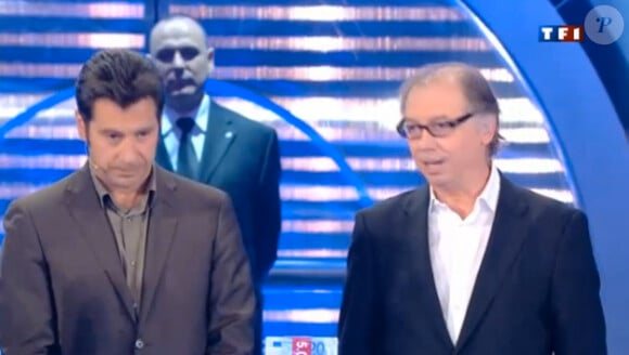 Laurent Gerra et Philippe Chavallier dans l'émission Laurent Gerra ne s'interdit rien, diffusée le samedi 10 décembre 2011 sur TF1.