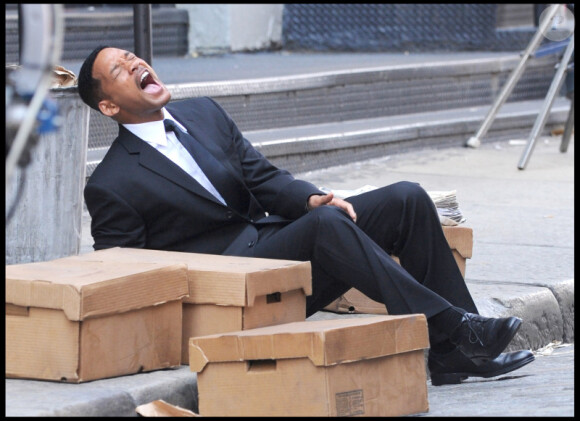 Will Smith agonise sur le tournage de Men In Black 3, le 7 juin 2011 à New York.