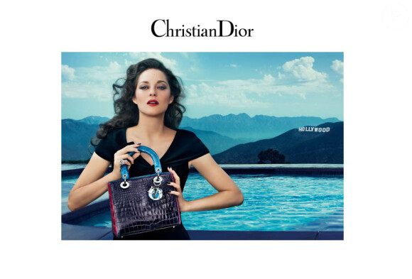 Mario Cotillard sur le visuel publicitaire de la campagne Lady Dior Los Angeles
