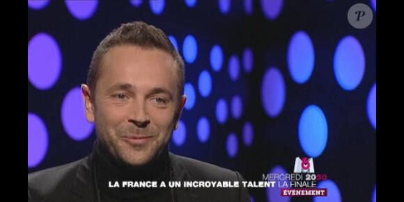 Thomas Boissy dans la bande-annonce de La France a un Incroyable Talent, diffusée le mercredi 14 décembre 2011 sur M6
